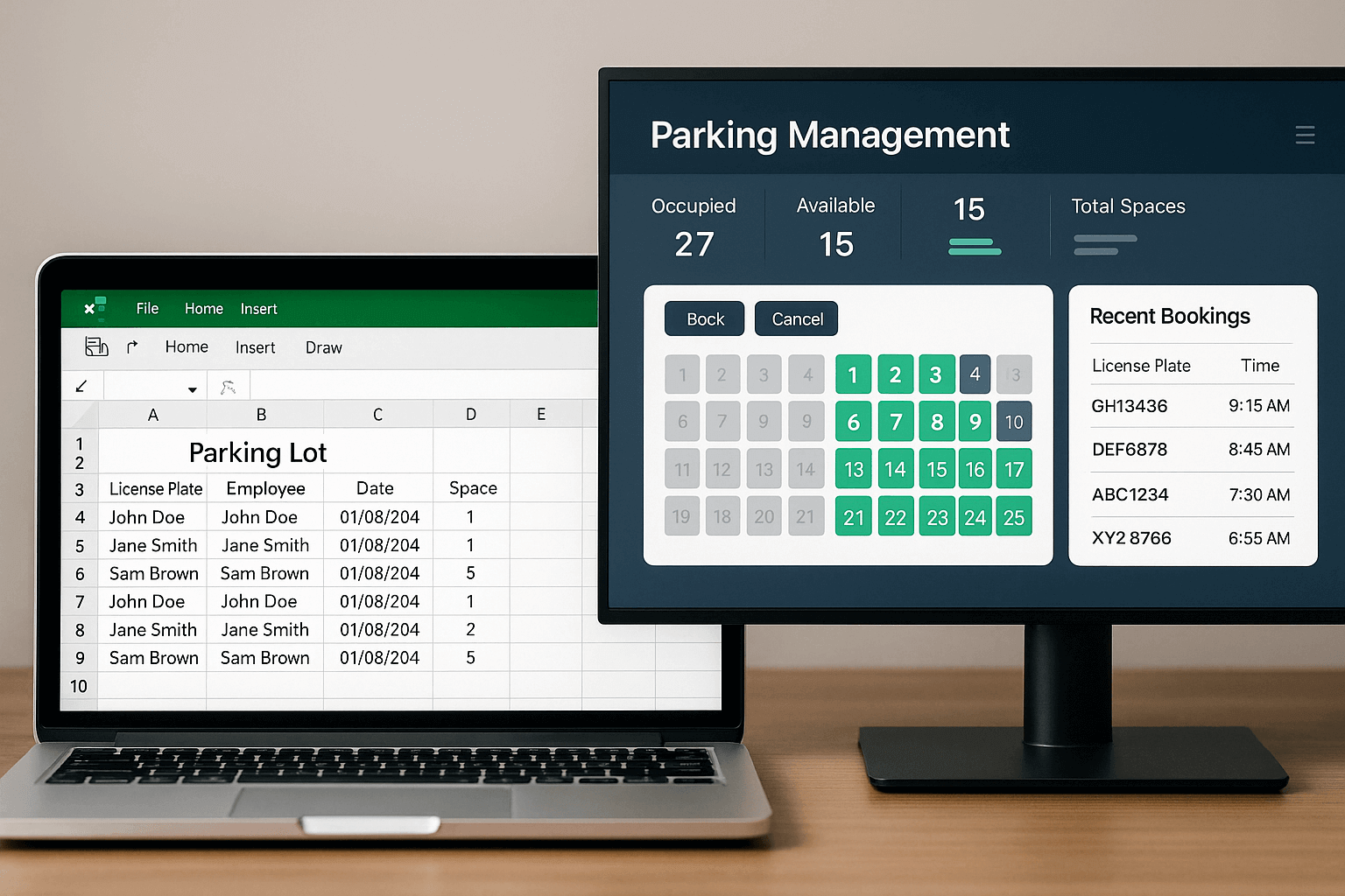 Vom Excel-Chaos zur Echtzeit-Übersicht: Erfahren Sie, wie Unternehmen mit digitalem Parkraummanagement ihre Auslastung steigern, Buchungen automatisieren und den Verwaltungsaufwand deutlich reduzieren.